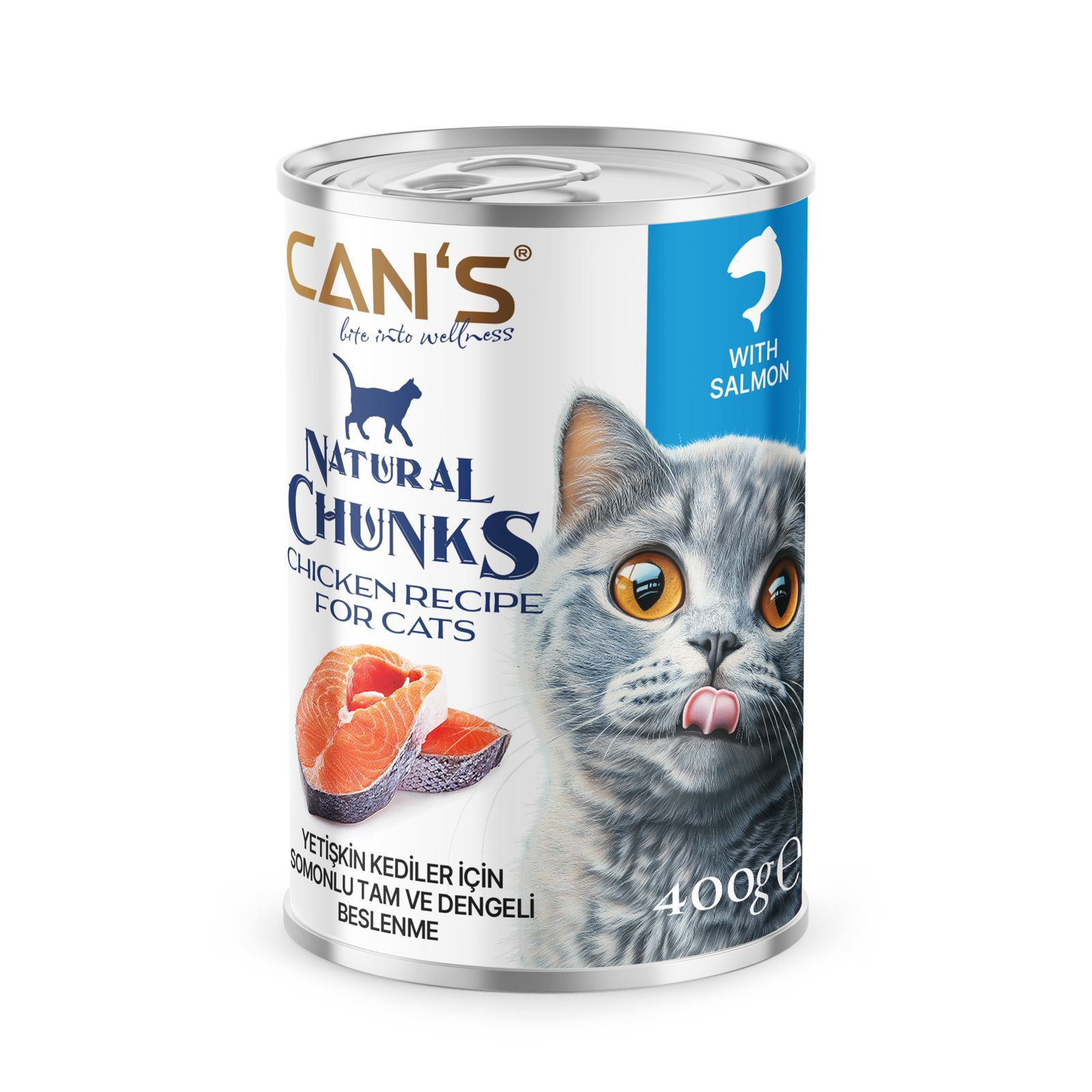 CAN’S Natural Chunks – Salmon Recipe for Cats