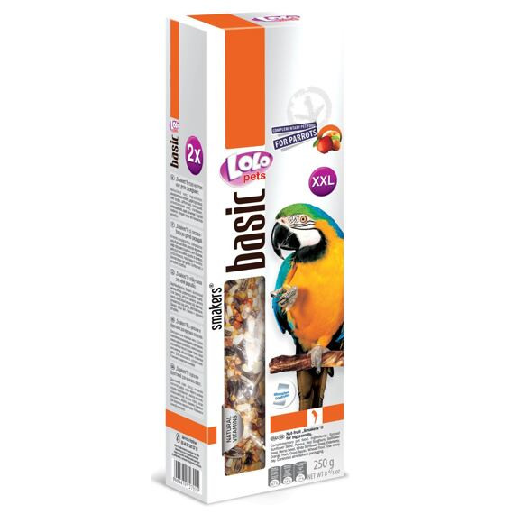 Lolo Pets Basic Parrot Snack XXL - 2 Pieces 250g