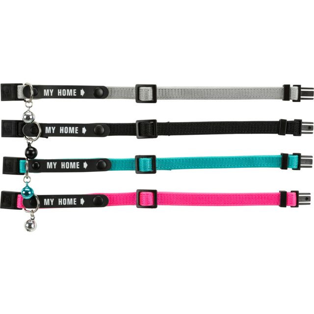 Trixie Cat Collar with Address Tag – Assorted Colors