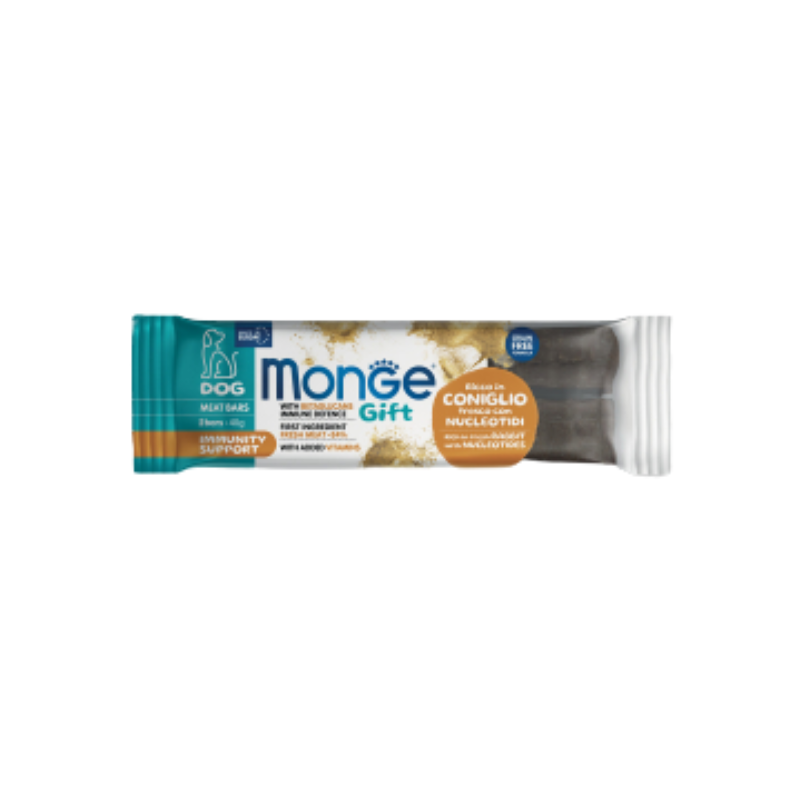 Monge Gift Immunity Support Dog Rich in Fresh Rabbit with Nucelotides Meat Bars