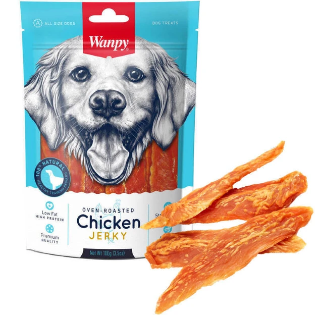 Wanpy Chicken Jerky 100gm