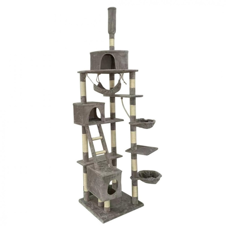 Luxury Multi-Level Cat Tree Tower – 255 cm