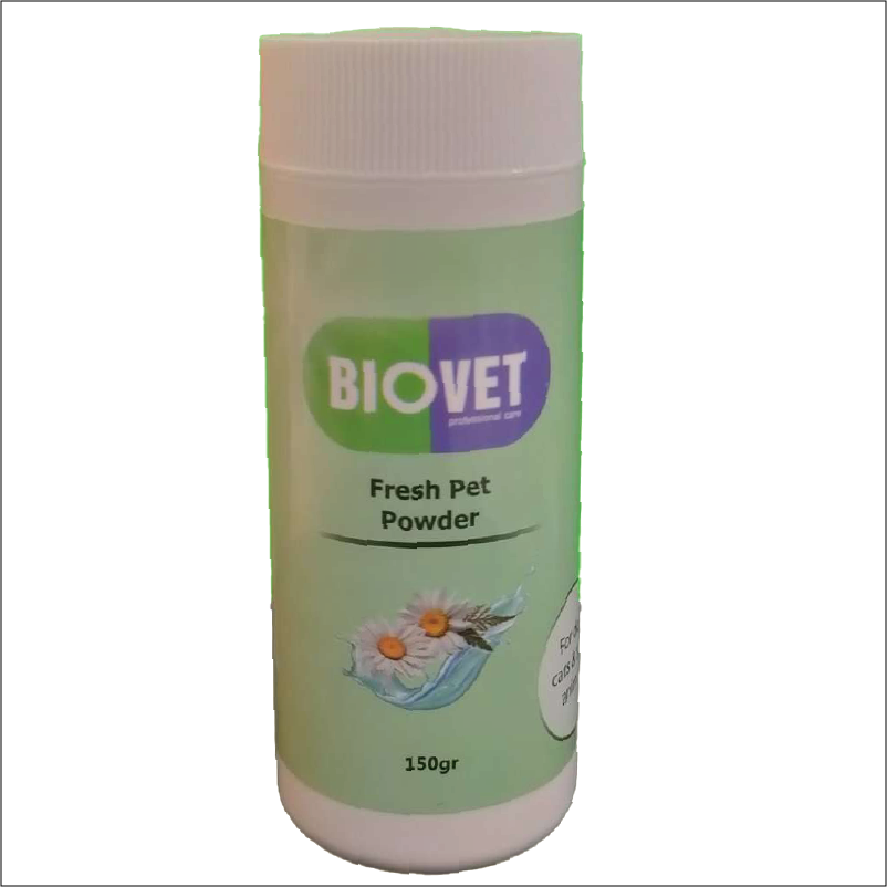 BIOVET Fresh Pet Powder Dry Cat Shampoo