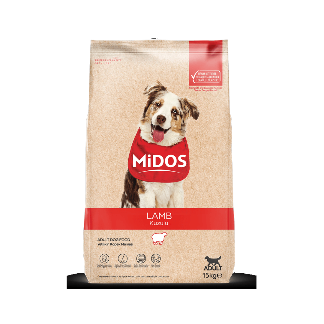 Midos Lamb, Rice & Vegetable Adult Dog Food – All Breeds (15 kg)