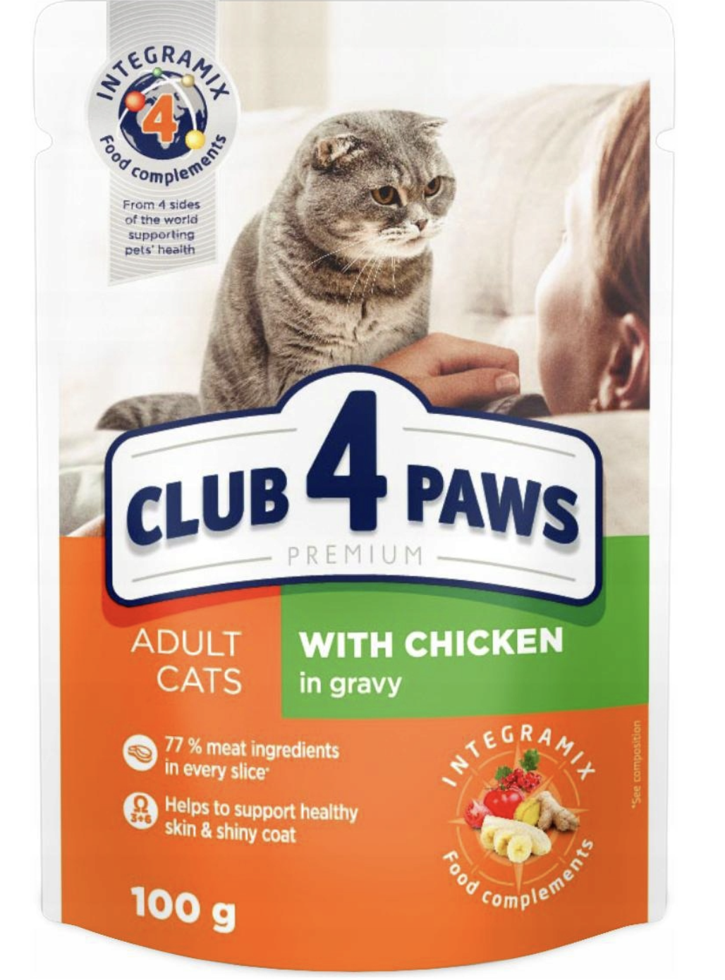 Club 4 Paws Premium Chicken in Gravy with IntegramiX 100gm
