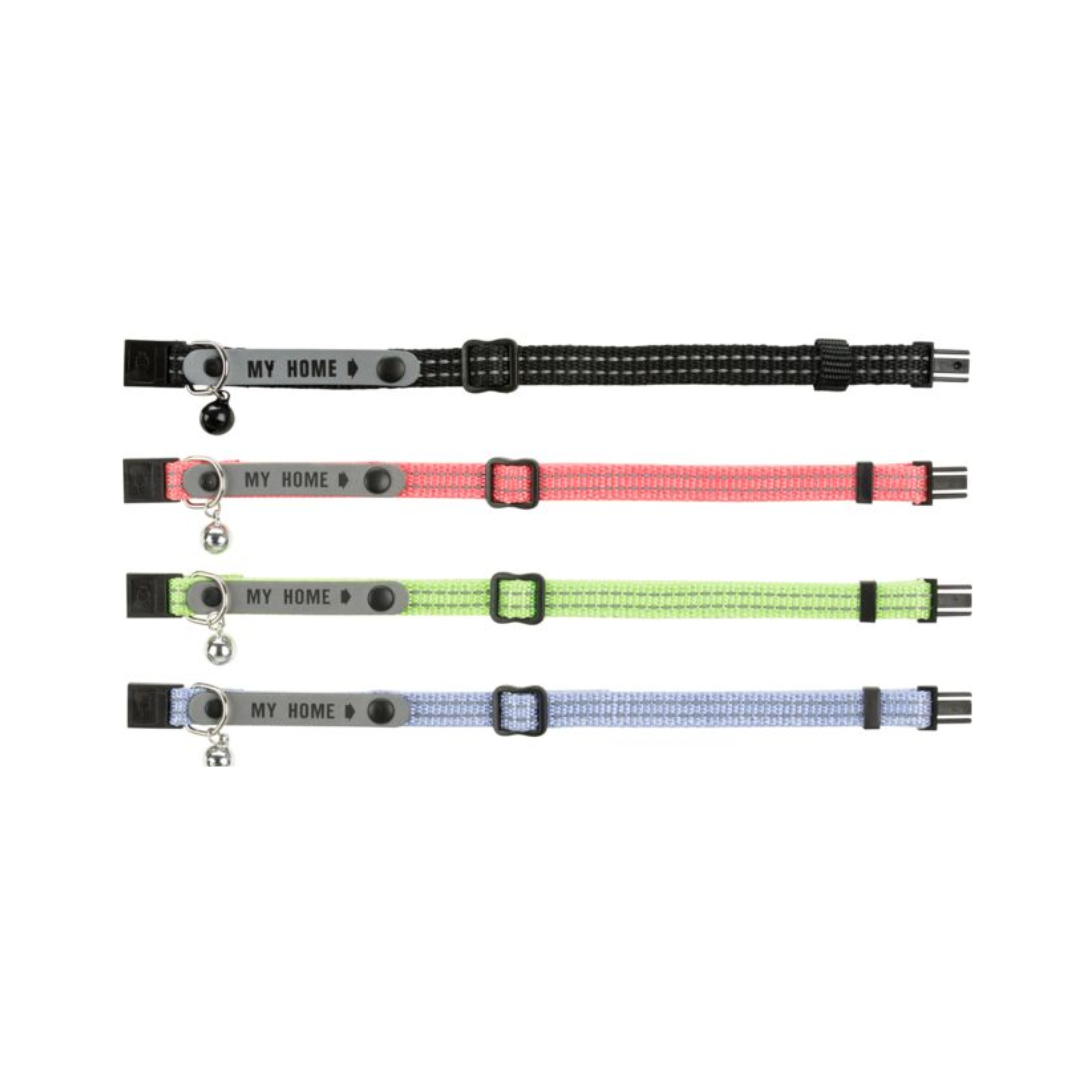 Trixie Reflective Collar with Address Tag – Assorted Colors
