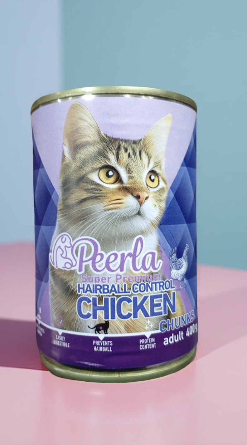 Peerla Super Premium Hairball Control – Chicken Chunks
