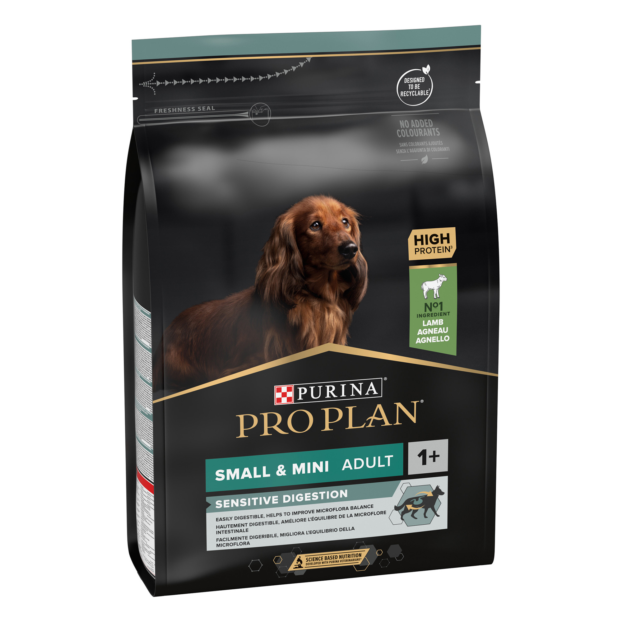Pro Plan Sensitive Digestion Small and Mini Adult, Dry Dog food with Lamb, 3 kg