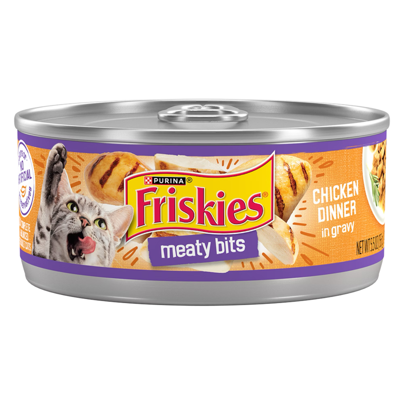 Friskies Meaty Bits Chicken Dinner in Gravy Wet Cat Food