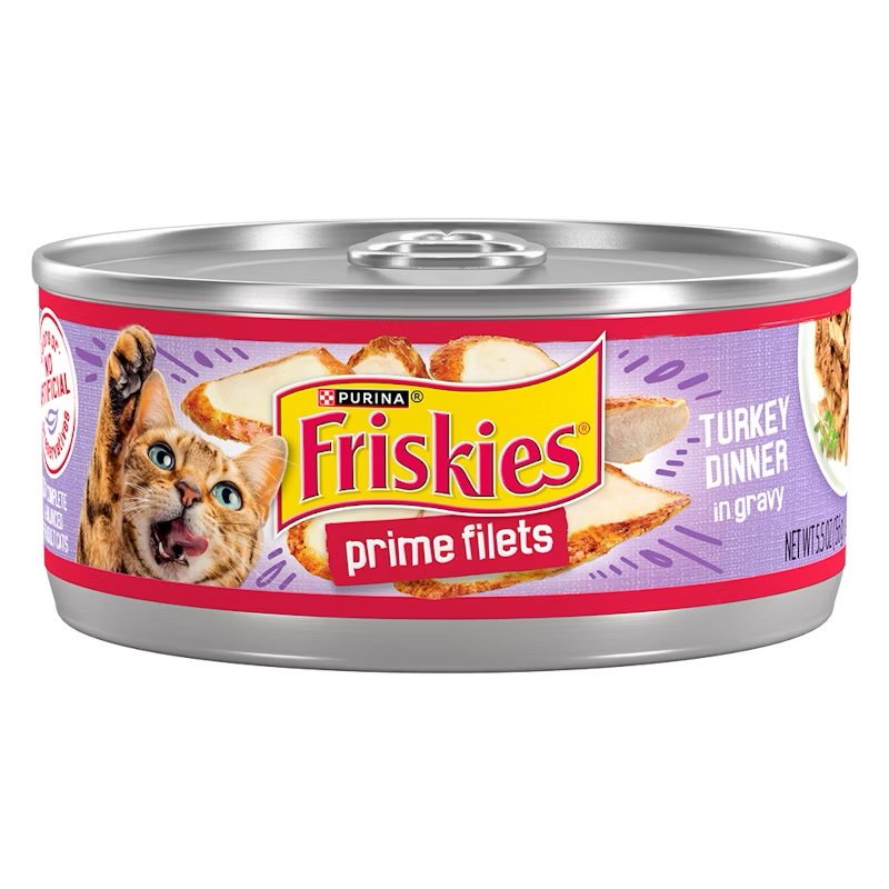 Friskies Prime Filets Turkey Dinner in Gravy Wet Cat Food