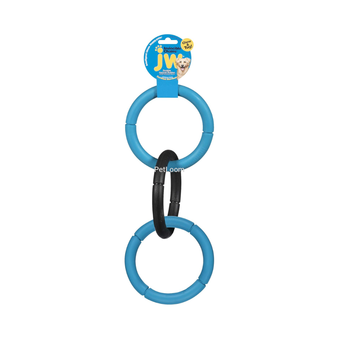 JW Invincible Chains Dog Toy – Large (Assorted Colors)