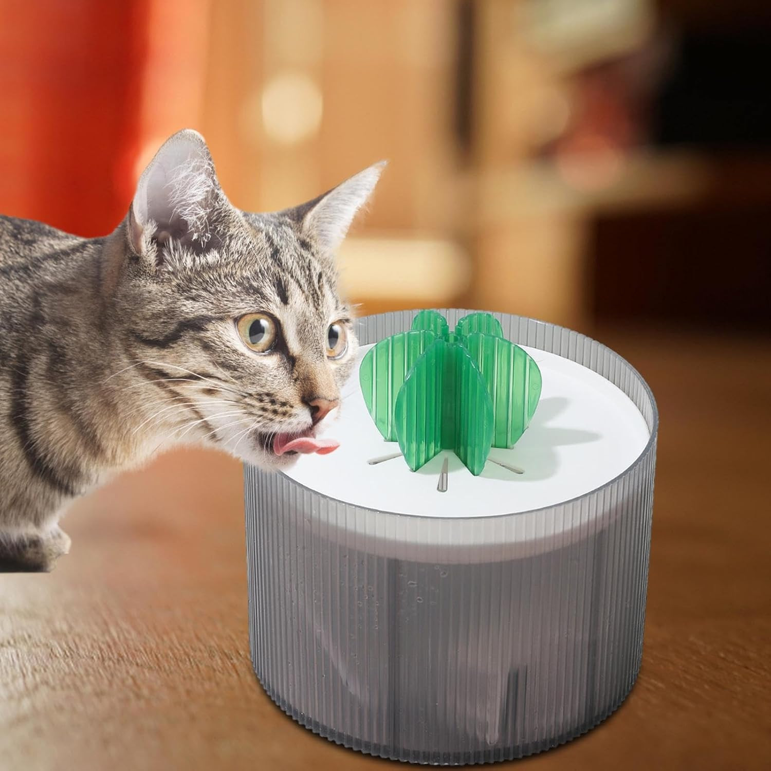 Pet Water Fountain with Transparent Tank & Multi-Layer Filtration – 1.5L Capacity