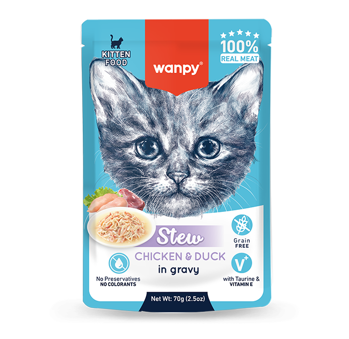 Wanpy Stew Chicken & Duck for Kittens