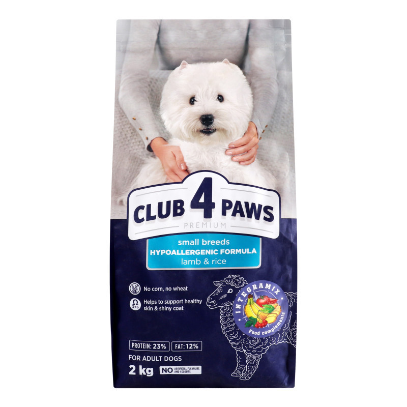 Club 4 Paws Premium For Adult Dogs Of Small Breeds Lamb And Rice
