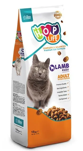 Hop Life Lamb Adult Cat Food – 15 kg