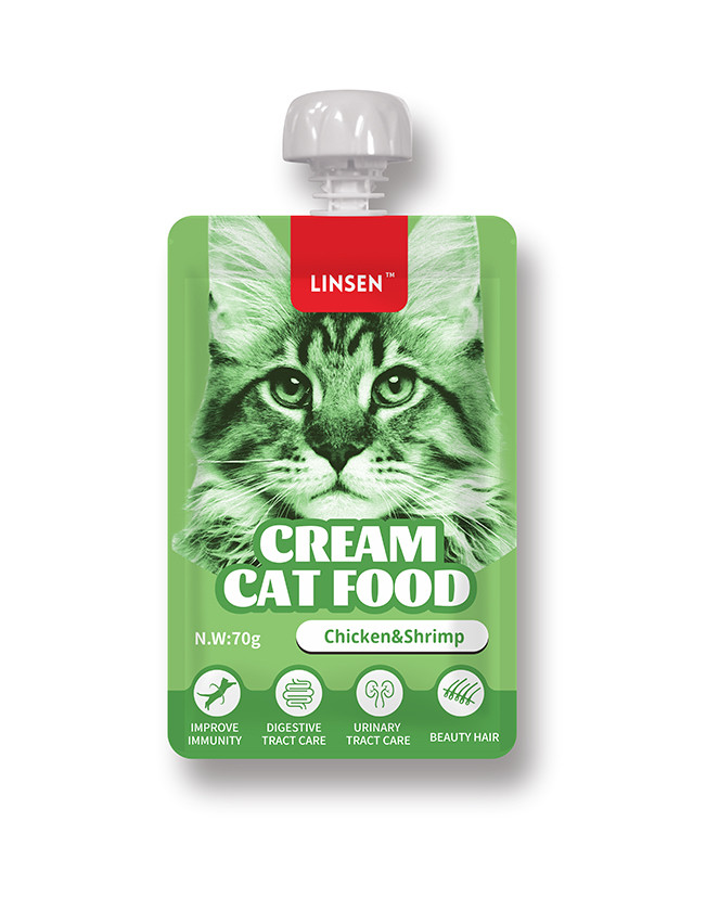 Linsen Cream Cat Food Chicken & Shrimp