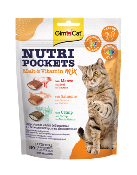 GimCat Nutri Nutri Pockets Malt & Vitamin MIX