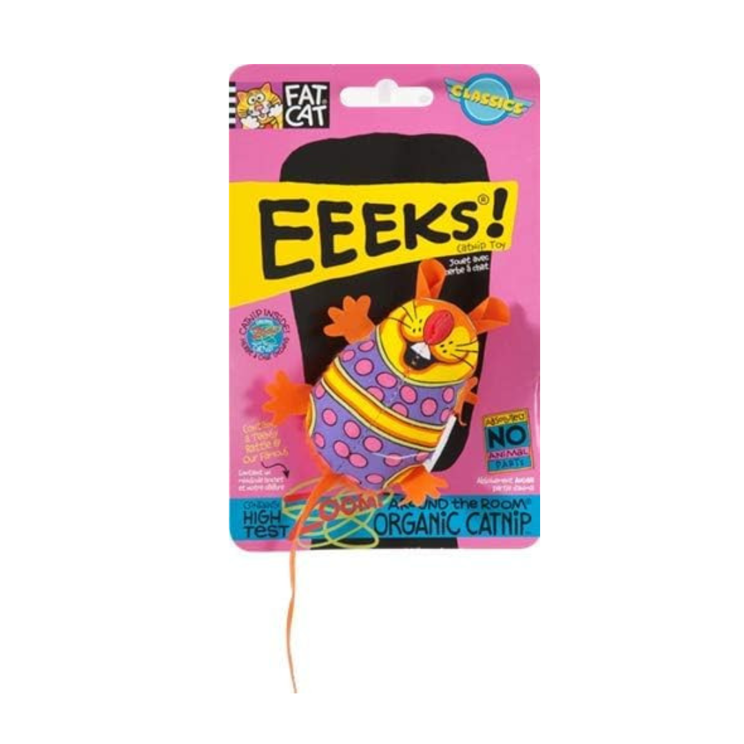 FAT CAT Classic Eeeks! Flower/Chic Cat Toy