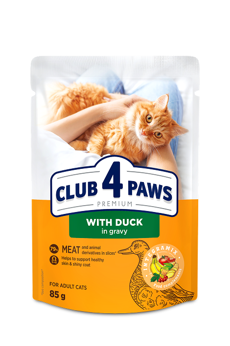 Club 4 Paws Premium – With Duck in Gravy (85g)