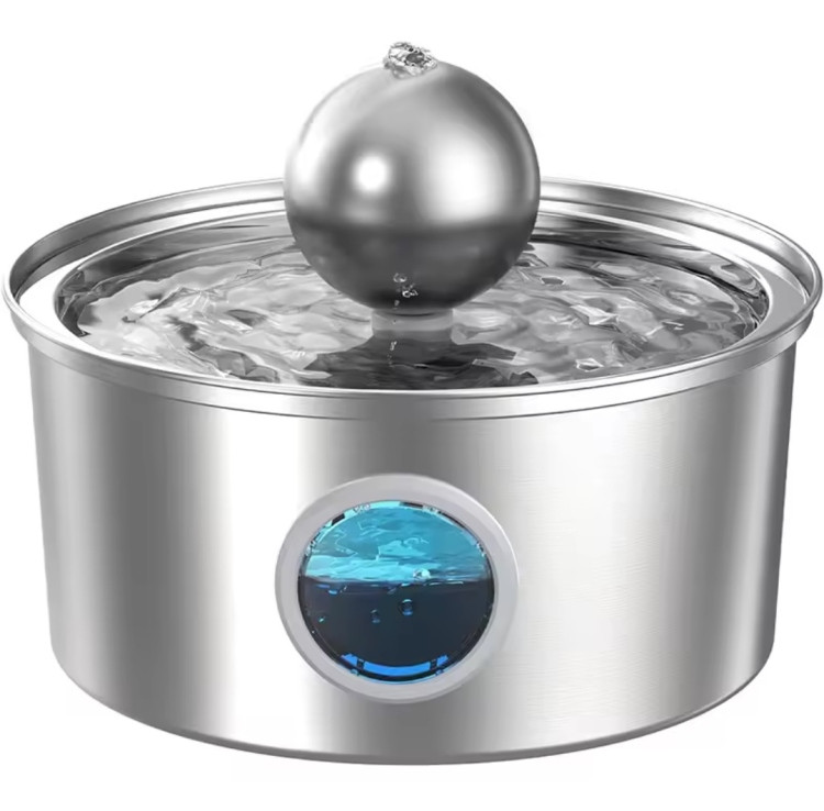 Stainless Steel Pet Water Fountain – 3.2L Capacity