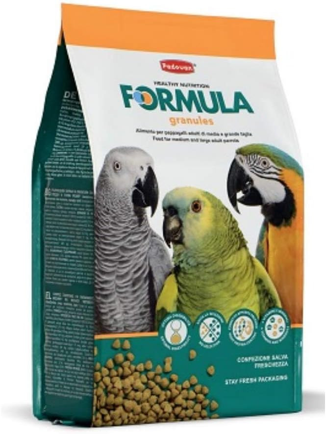 Padovan Formula Granules for Parrots
