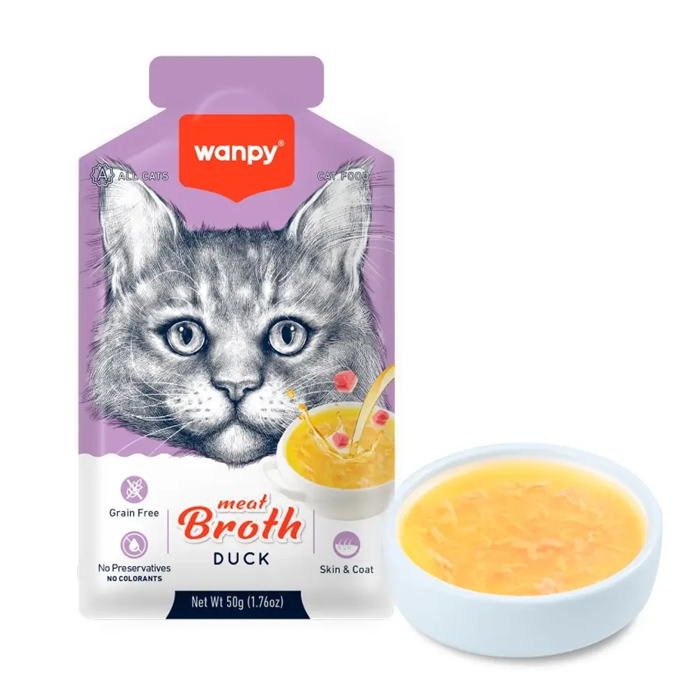 Wanpy Meat Broth Duck for Cats