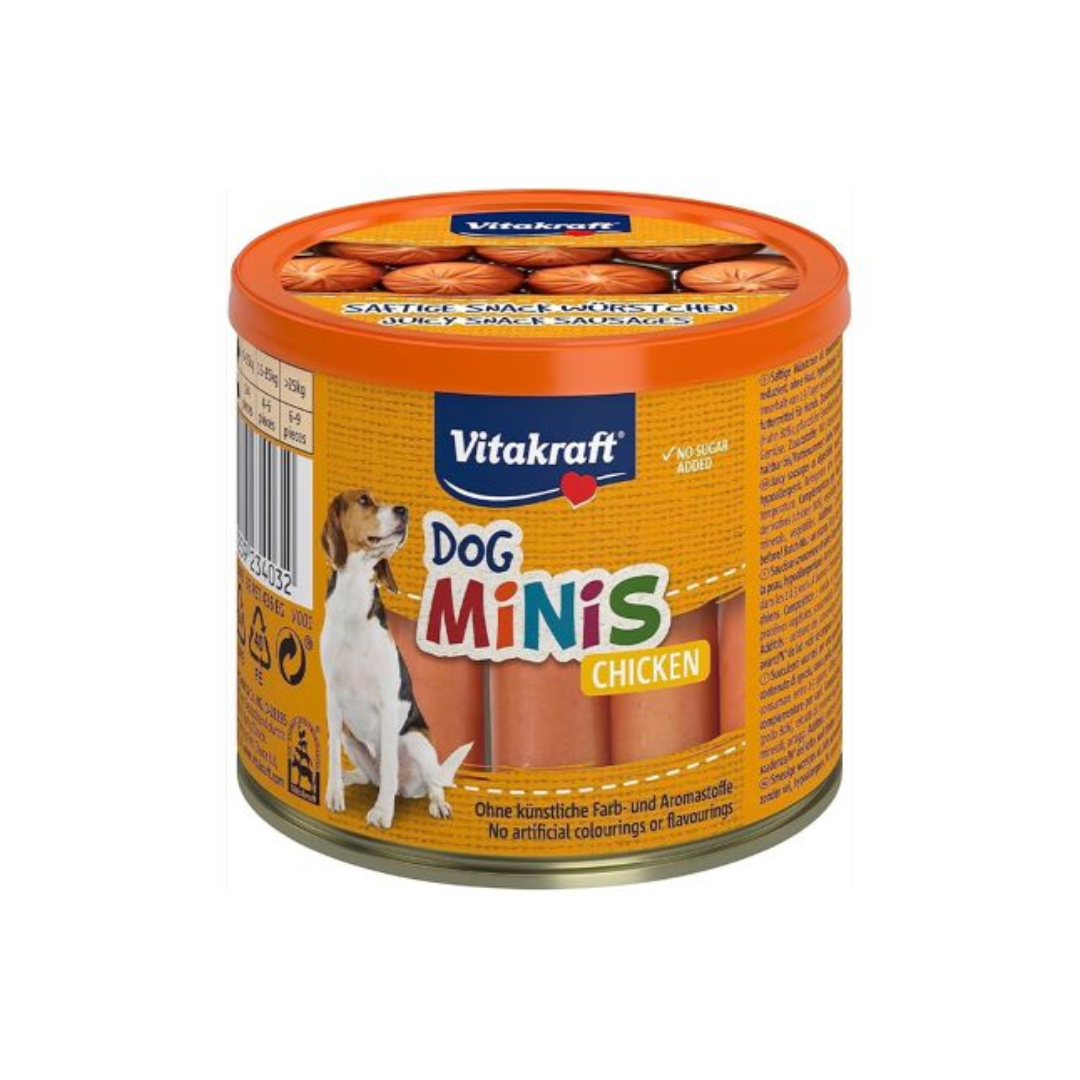 Vitakraft Dog Minis Chicken Snack Sausages