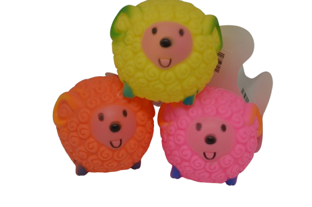 Sheep-Shaped Squeaky Ball Toy