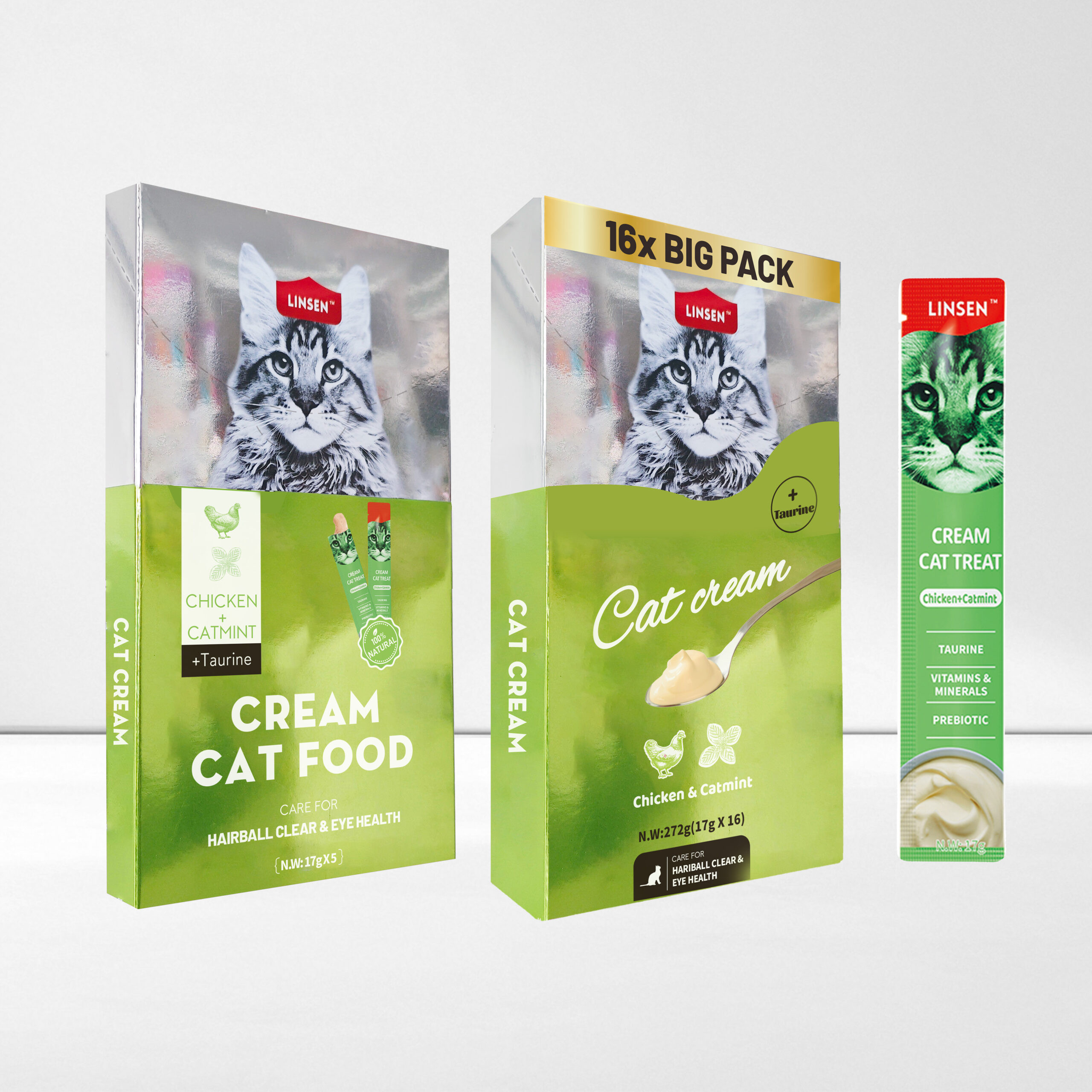 Linsen Cream Cat Treat Chicken & Catmint
