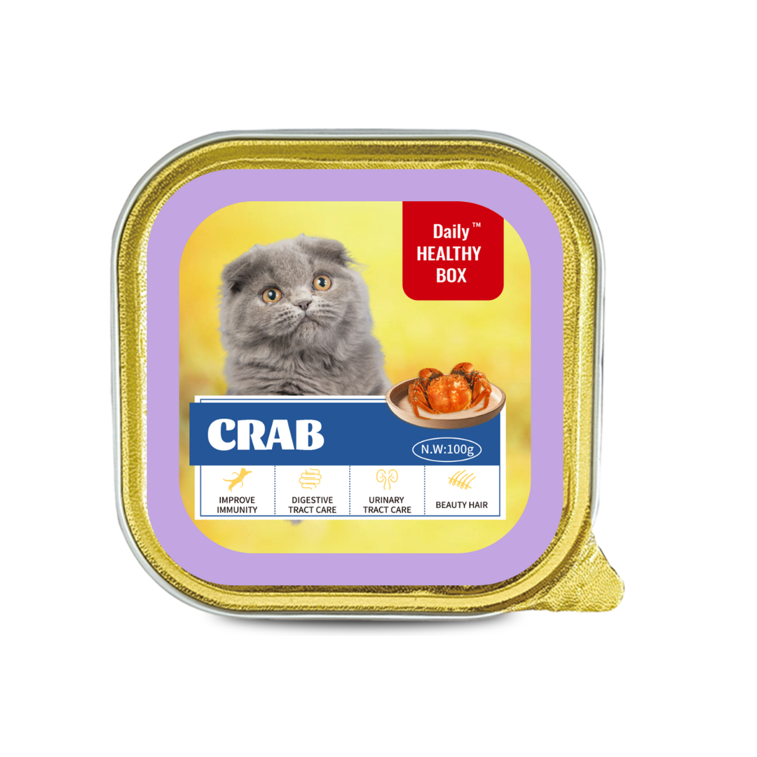 Linsen Daily Healthy Box Crab Wet Cat Food