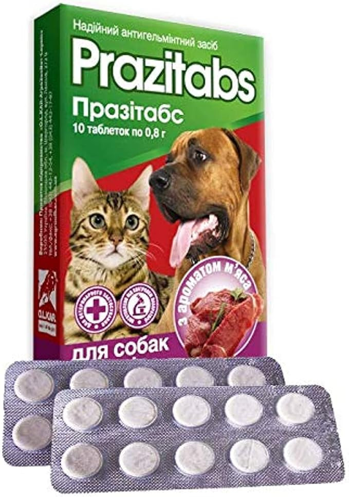 Prazitabs Antiparasitic Tablets for Dogs and Cats