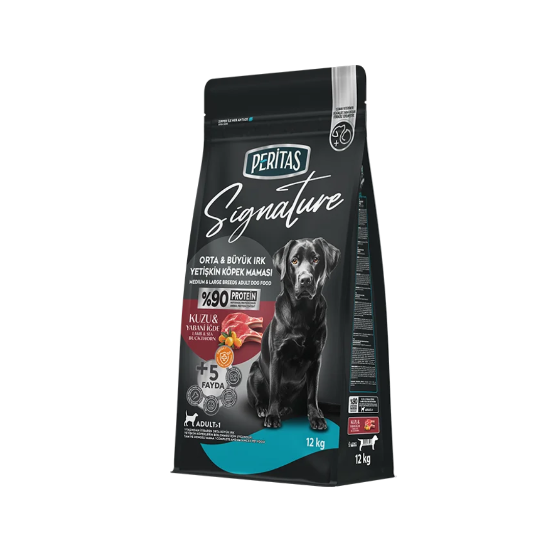 Signature Lamb Dry Food for Adult Dogs – Medium & Large Breeds – 12 kg