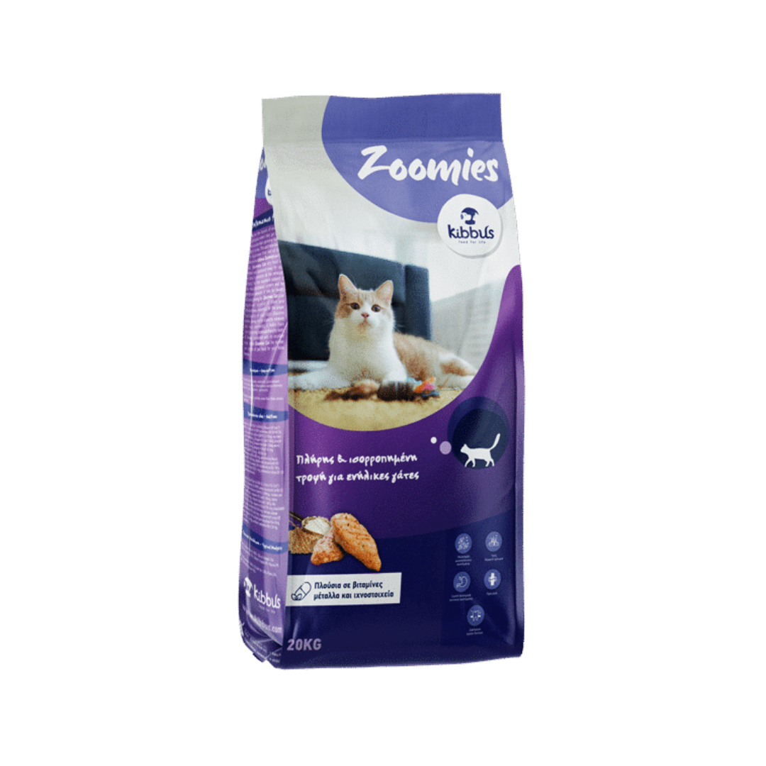 Zoomies Cat Dry Food – Chicken & Rice Formula (20 kg)