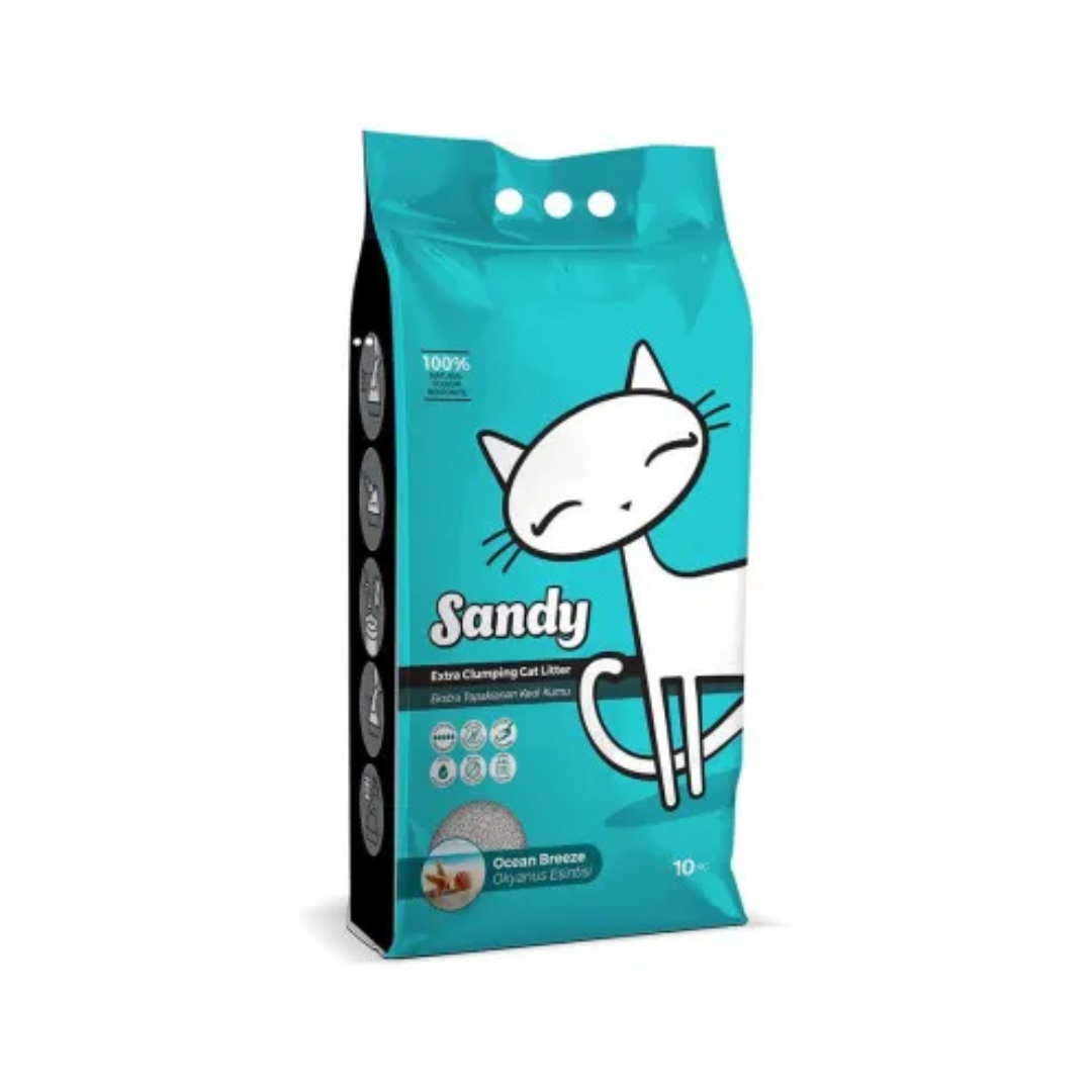 Sandy Ocean Breeze Extra Clumping Cat Litter – 10 KG