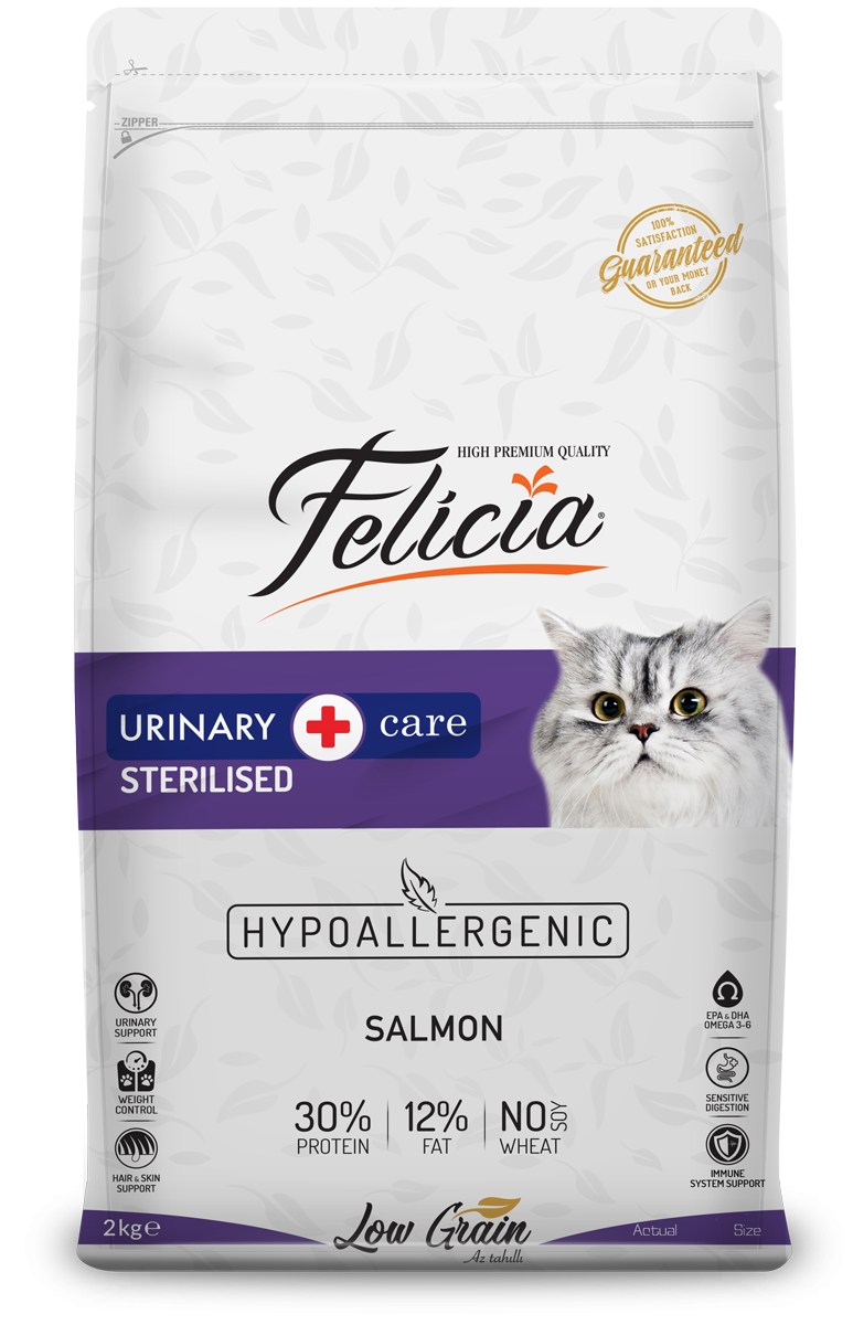 Felicia Urinary Care Sterilized - Hypoallergenic Salmon Cat Food