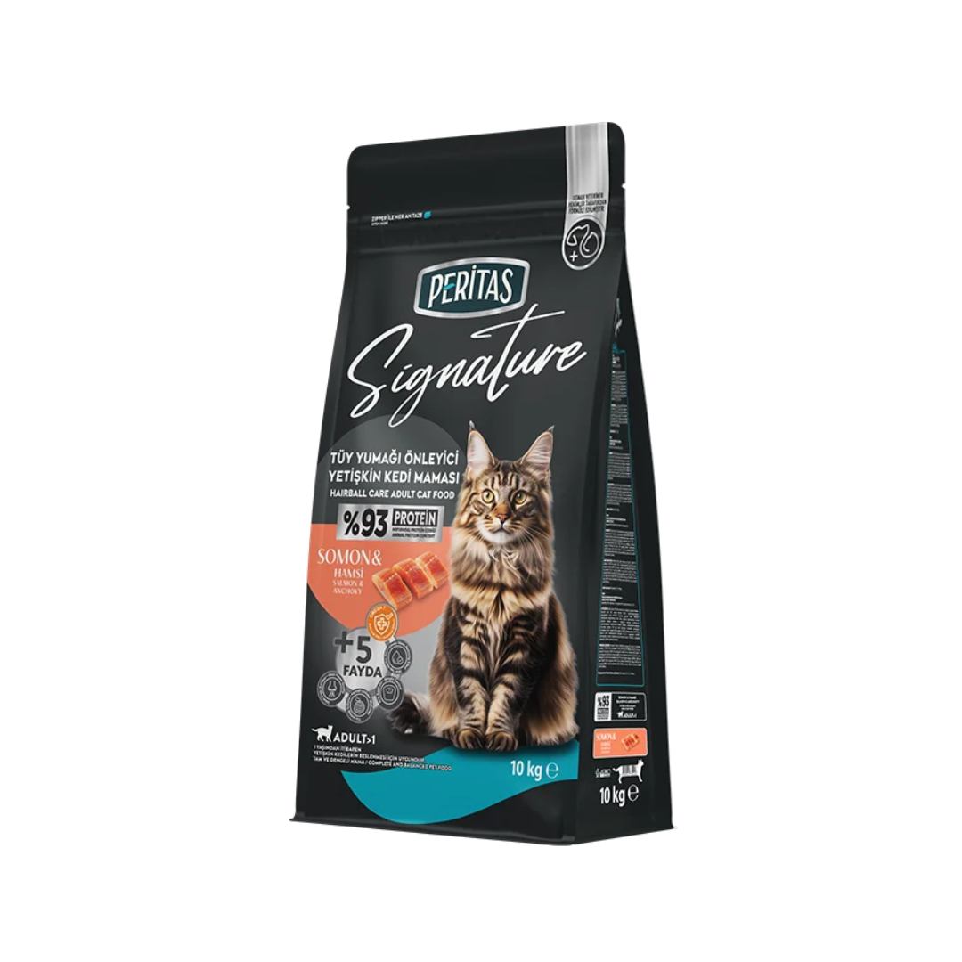 Signature Salmon Dry Food for Adult Cats – Hairball Prevention – 10 kg
