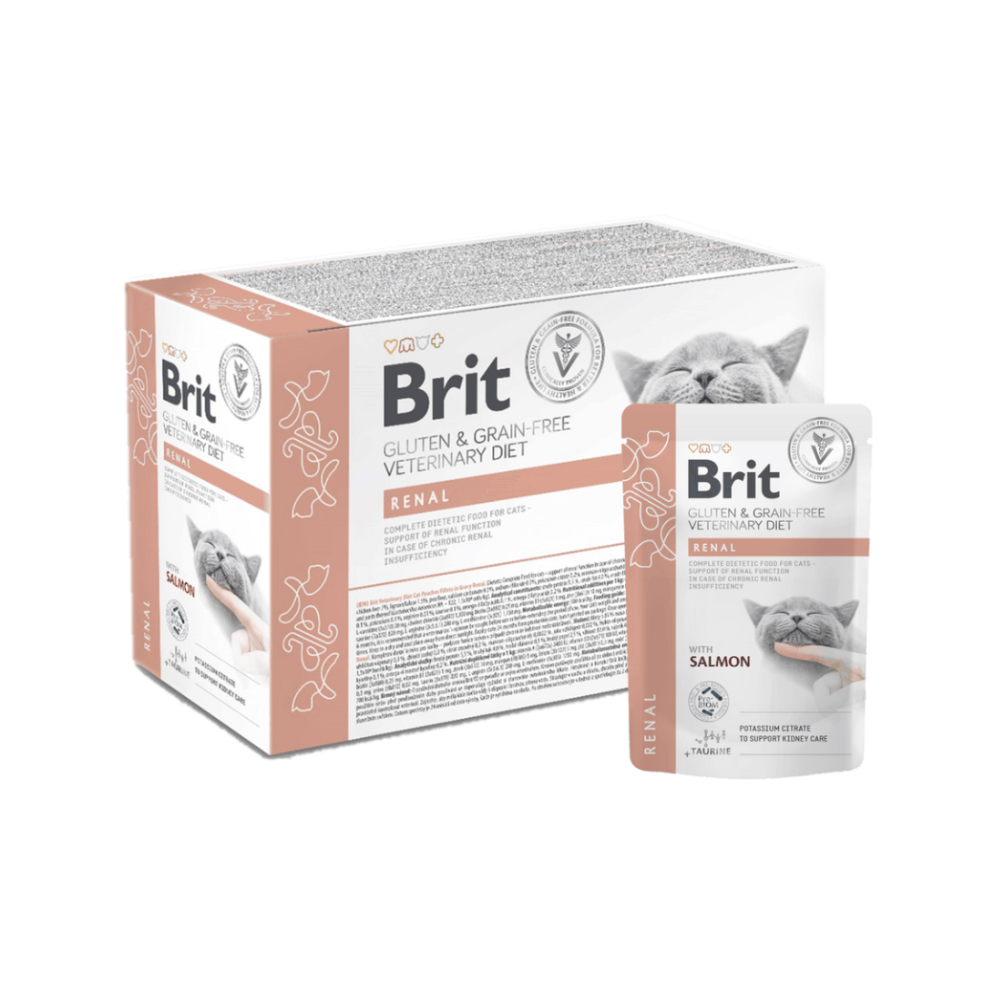 Brit Veterinary Diet Renal Wet Food for Cats with Salmon