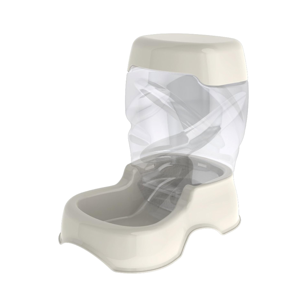 Aspen Pet Gravity Feeder – 6 lb (2.72 kg) – Automatic Dry Food Dispenser – White