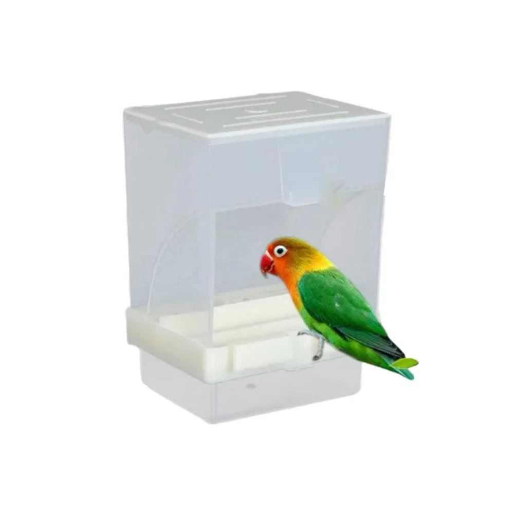 Automatic No-Mess Bird Feeder for Cages