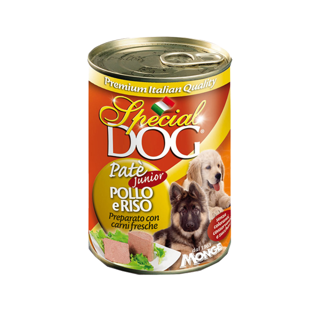 Special Dog All Breeds Puppy & Junior Paté Chicken and Rice – 400 gm