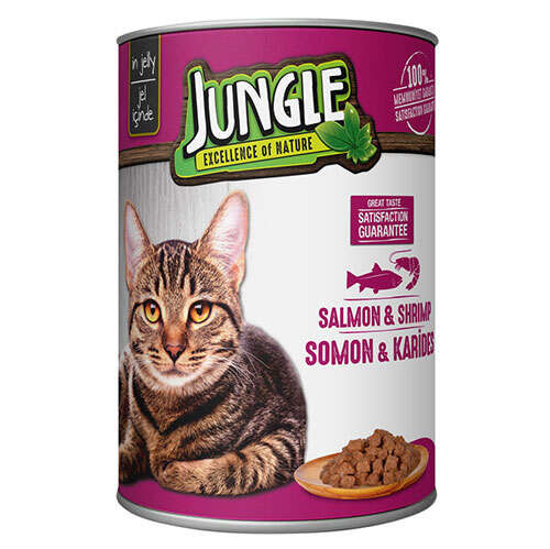 Jungle Cat Canned Salmon & Shrimp