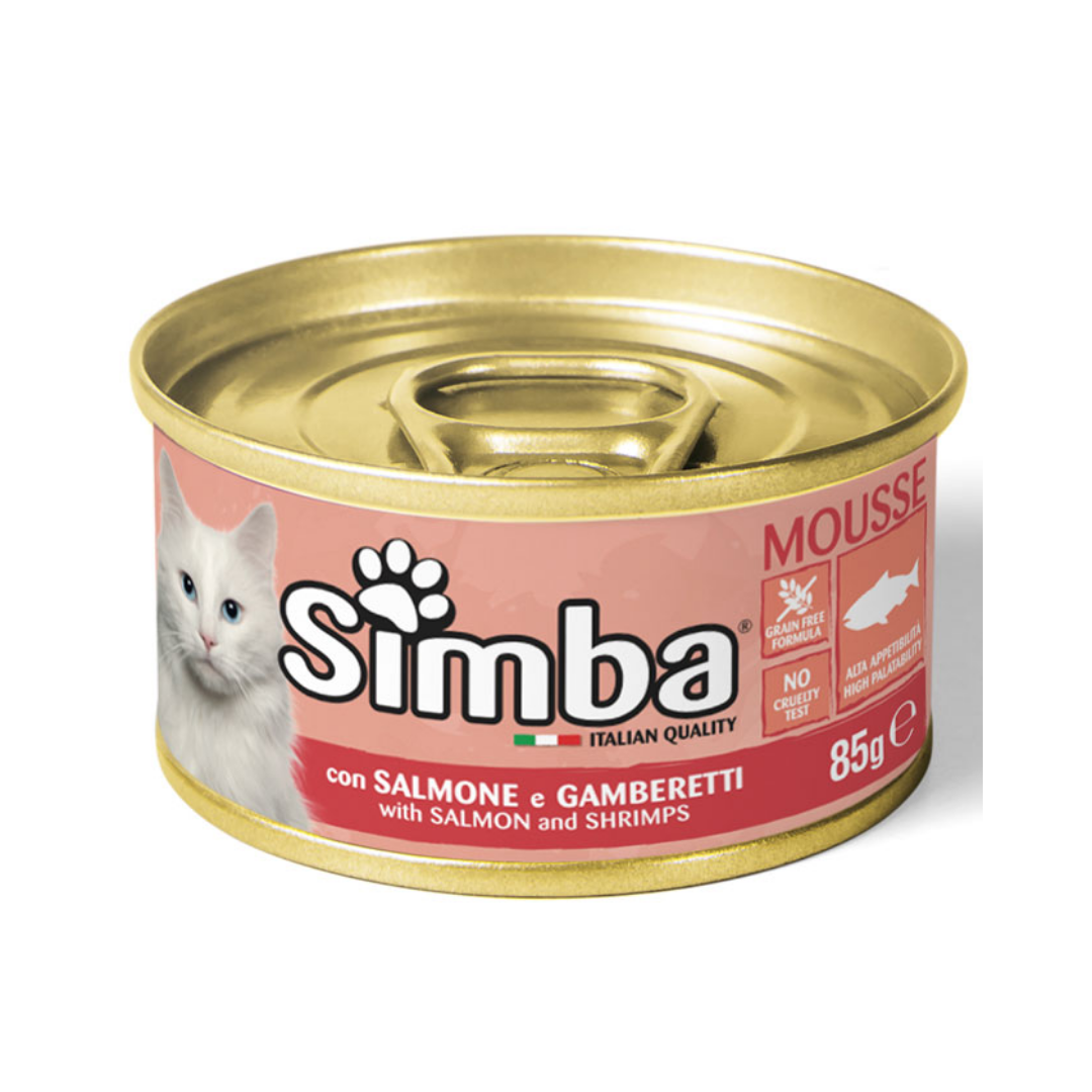 Simba Cat Mousse with Salmon and Shrimps