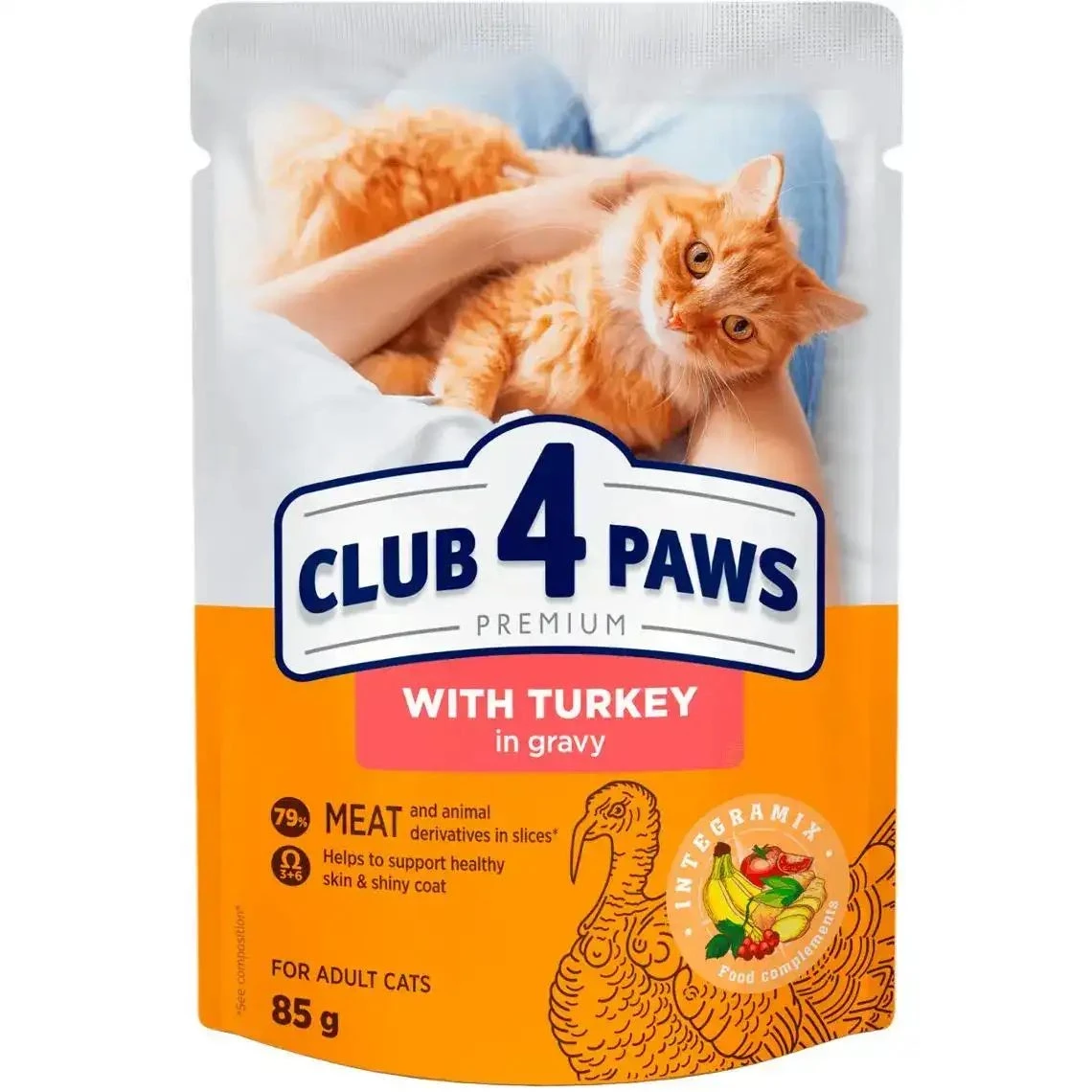 Club 4 Paws Premium – With Turkey in Gravy (85g)