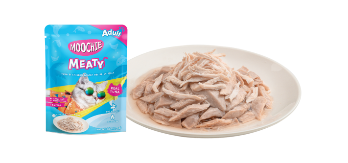 Moochie Meaty (Adult) – Tuna & Chicken Breast Recipe in Jelly