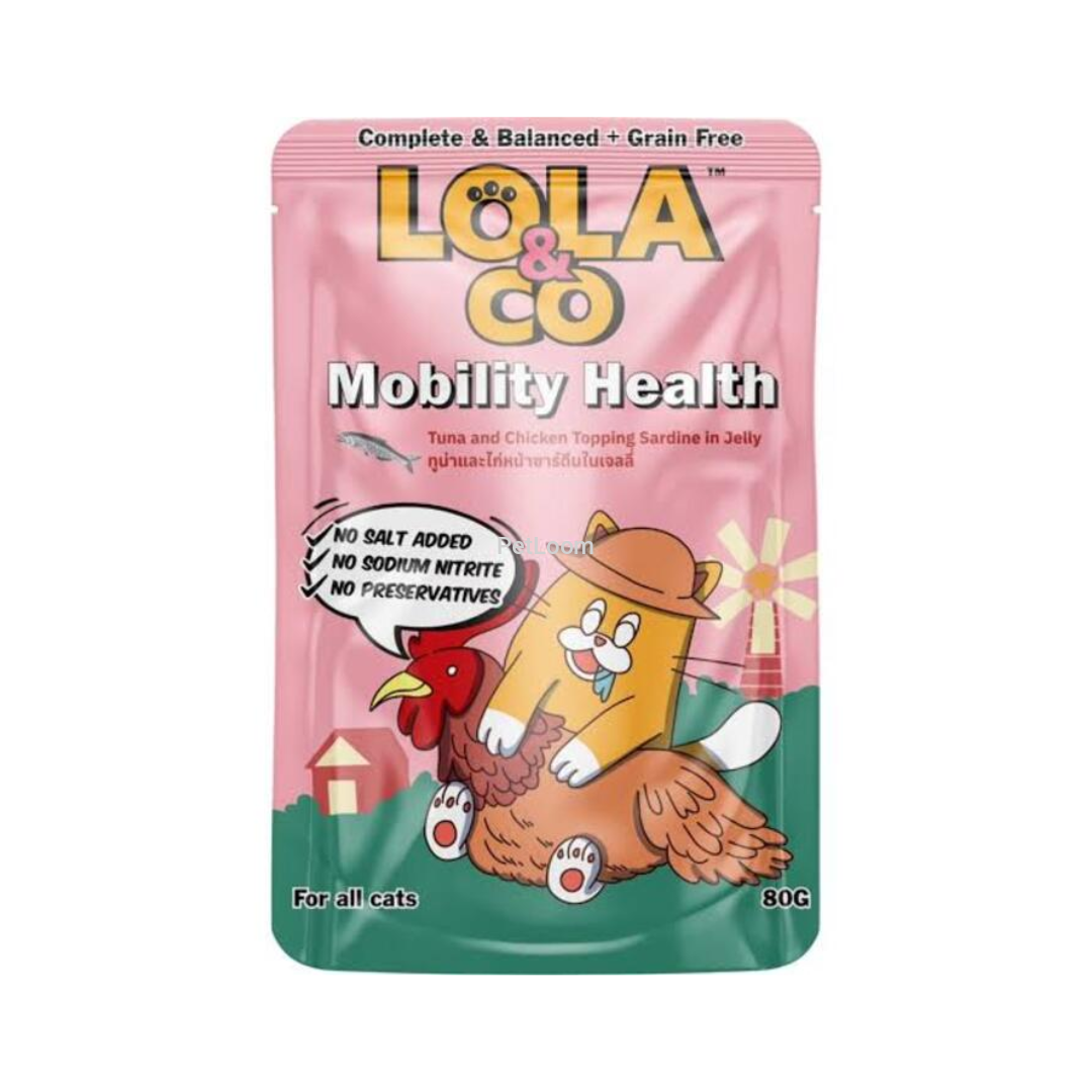 Lola & Co Mobility Health Cat Wet Food – Tuna & Chicken with Sardine in Jelly – 80 gm