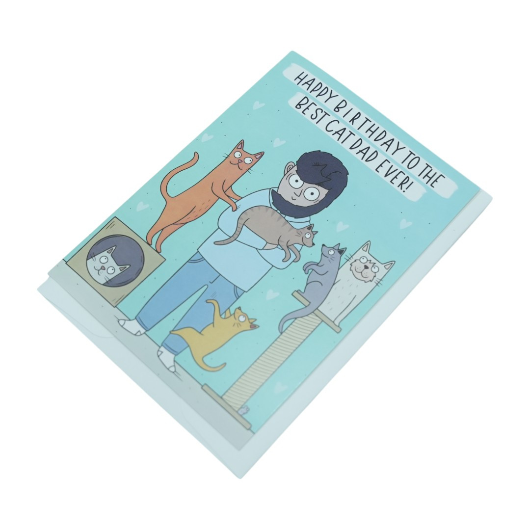 Best Cat Dad Ever Birthday Card