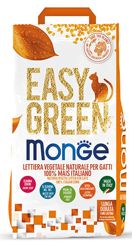 Monge Easy Green Natural Vegetal Litter 100% Italian Corn – 3.8 kg