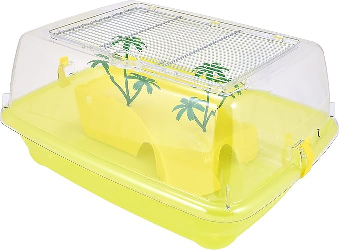 Transparent Hamster Cage with Top Opening
