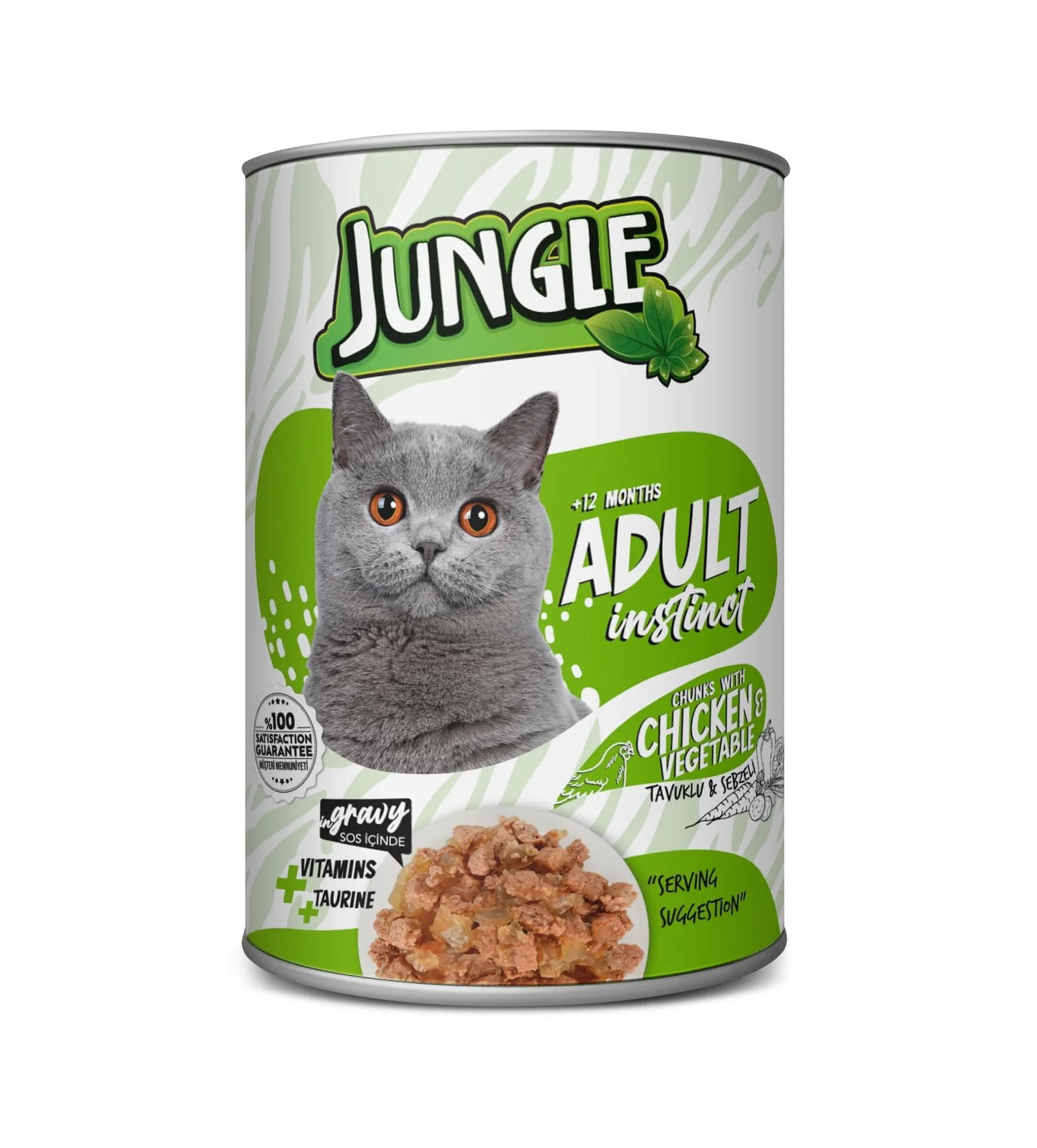 Jungle Adult Instinct Cat Food – Chicken & Vegetable in Gravy
