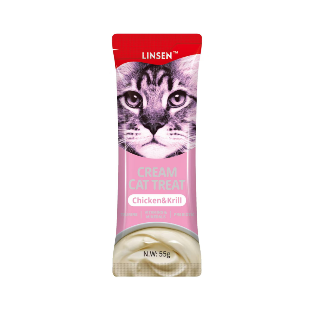 Linsen Cream Cat Treat Chicken & Krill